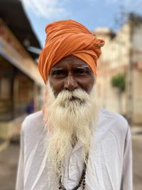 Portrait of man outdoors