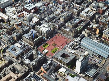 High angle view of cityscape