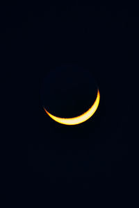 Scenic view of moon against sky at night