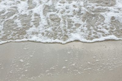 Close-up of sand on beach