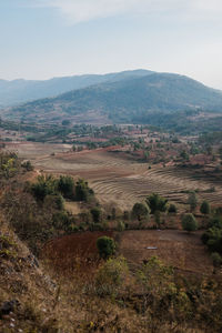 Scenic view of landscape against sky