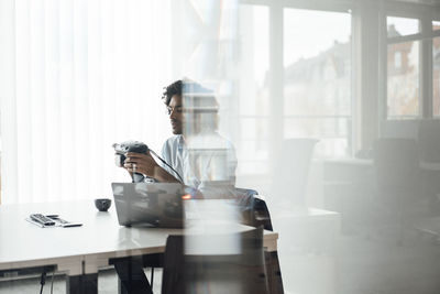 Man sitting at home