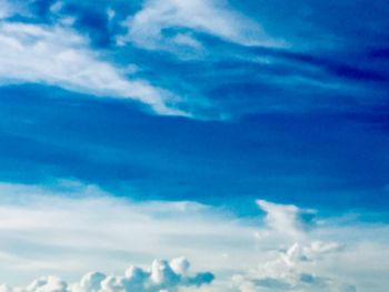 Low angle view of clouds in sky