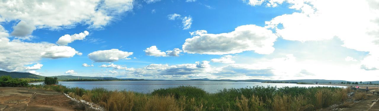 sky, scenics, tranquil scene, cloud - sky, tranquility, water, beauty in nature, nature, day, outdoors, lake, no people, landscape, tree, mountain