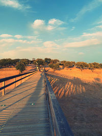 Scenic view of landscape against sky during sunset