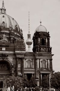 Low angle view of historic building against sky