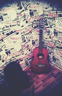 View of guitar