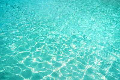 Full frame shot of rippled water in swimming pool