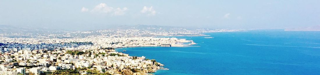 Panoramic view of sea against sky