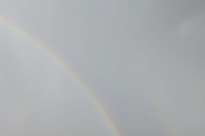 Rainbow in sky