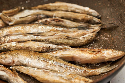 Close-up of fish for sale at market