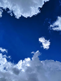 Low angle view of clouds in sky