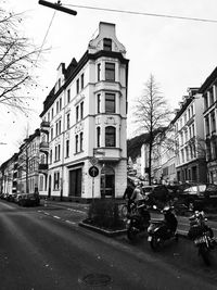 City street with buildings in background