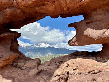 View of rock formations