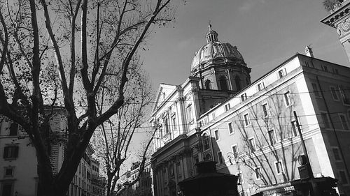 Low angle view of buildings against sky