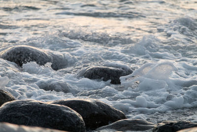 Full frame shot of sea shore