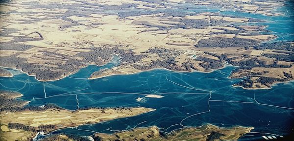 High angle view of landscape