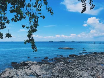 Scenic view of sea against sky