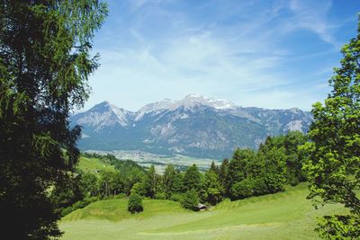 Scenic view of mountains