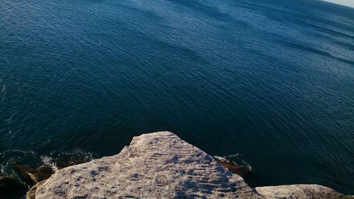 Rocks in sea