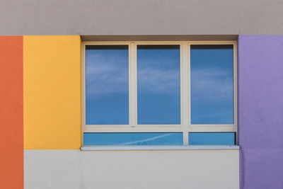 Close-up of window of building