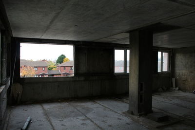 Interior of abandoned building