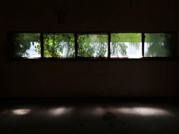 Interior of abandoned building