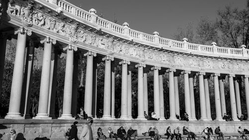 Low angle view of historical building