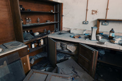 Abandoned kitchen at home