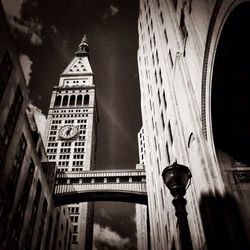 Low angle view of buildings against sky