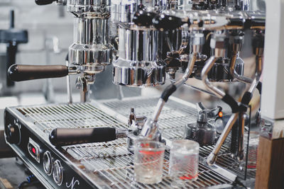 Close-up of coffee beans in cafe