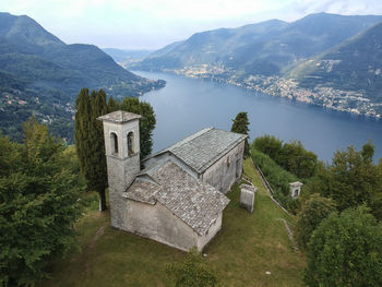 The church of madonna del soldo on lake como