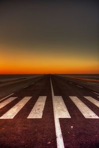 Road at sunset