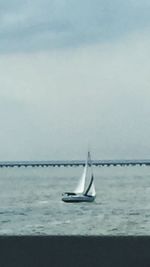 Boats in calm sea