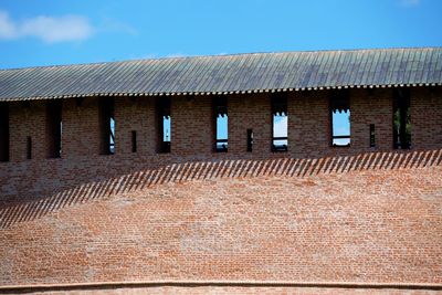 Low angle view of building against sky