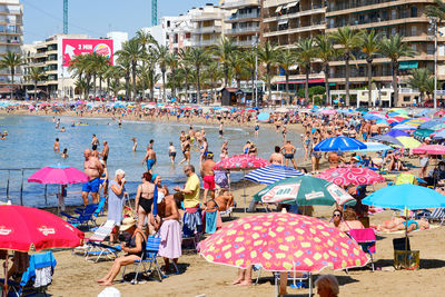 Group of people at beach