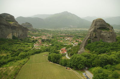 High angle view of a mountain