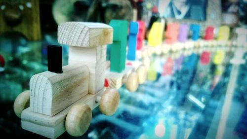 Close-up of multi colored objects