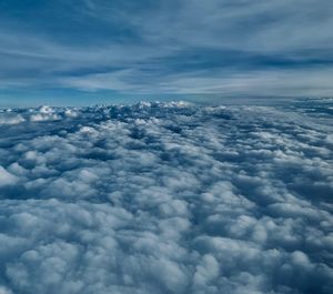 Aerial view of cloudscape against sky