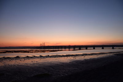 Lockdown sunset at severnbeach