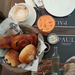 Close-up of food on table