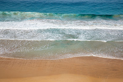 High angle view of beach