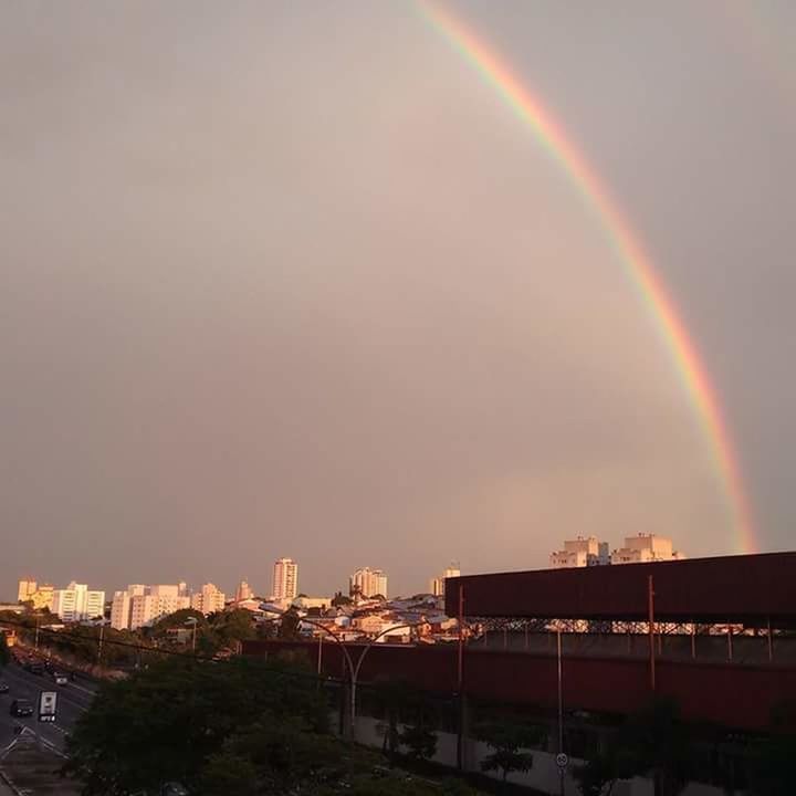 RAINBOW OVER CITY