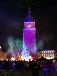 Summer celebrations at the krakow city centre 