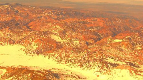 Aerial view of landscape against sky