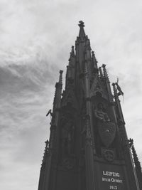 Low angle view of church against sky