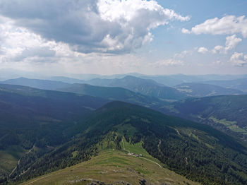 Scenic view of mountains in the austrian alps