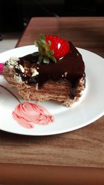 Close-up of ice cream in plate