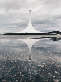 Bridge over water against sky
