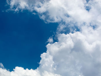 Low angle view of clouds in sky